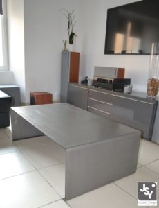 Table basse metal, jsy-metaldesign,meuble design, loft,industriel,