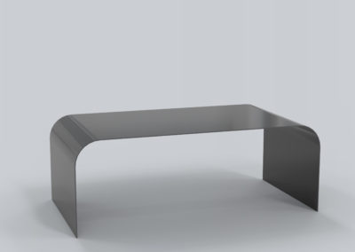 Table basse 3D métal laquée